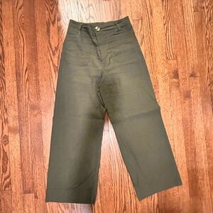 Anthropologie Maeve Dark Green Trousers